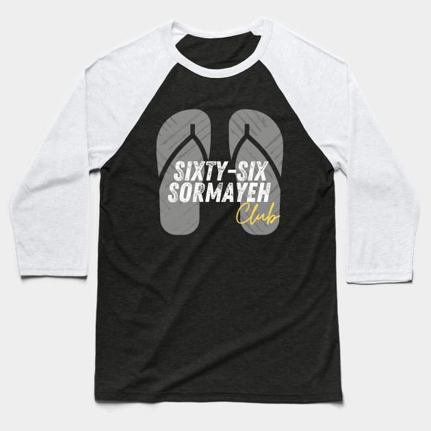 Sixty Six Sormayeh Club Baseball T-Shirt by Fish Fish Designs